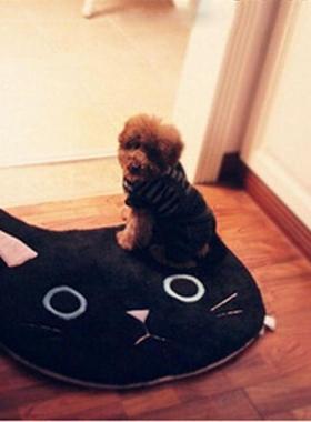 Kawai Fuzzy Cat Entrance Doormats Door Mat Carpet Living Roo
