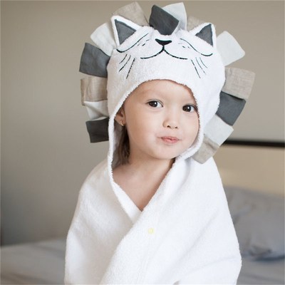 Cotton Kids Towel Hood Cotton Bathrobe Baby Towel for K