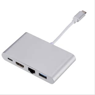 USB C Ethernet To HDMI-Compatible Gigabit Ethernet USB3.0 Ty