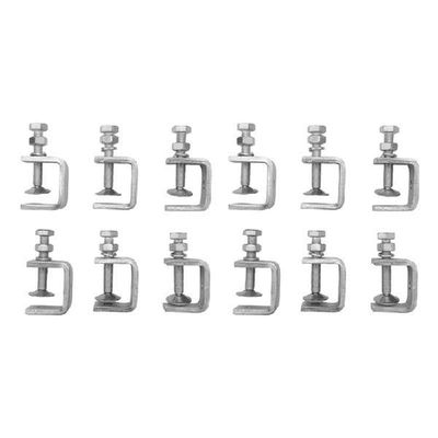 12Pcs C Clamps,U Clamps For Metal Working, Small Desk Clamp