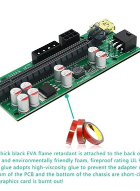 010X PCIE 1X to 16X USB30 60mm Graphics Card Extension Ris