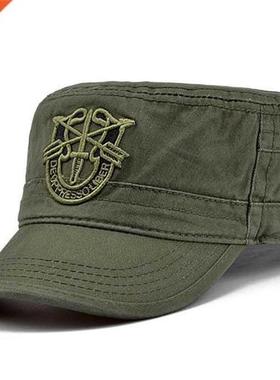 Brand Fashion Men Tactical Army Camouflage Flat Cap Hats For