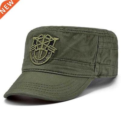 Brand Fashion Men Tactical Army Camouflage Flat Cap Hats For