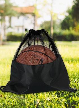Half Mesh Bag Portable Football Storage Backpack Outdoor Bas