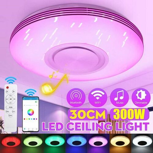 300W LED Ceiling Lights bluetooth Speaker Wifi Smart Phone A