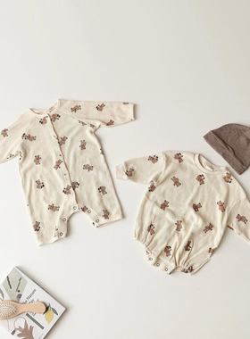 Baby Clothes Newborn Baby Clothes Romper Printing Cotton Bab