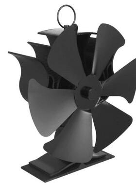 6 Blades Heat Powered Stove Fan 2 in 1 Chimney Fan Heat Circ
