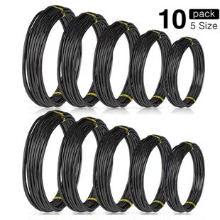 10 Rolls Bonsai Wires Anodized Aluminum Bonsai Training Wire