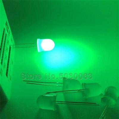 1000pcs/lot F10 light-emitting diode green F10mm DIP light-e