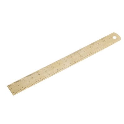 Outdoor Brass Ruler Bookmark Double Scale Cm&Inch Digita