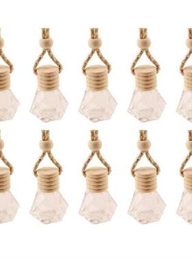 10Pcs Car Hanging Glass Bottle Empty Perfume Aromatherapy