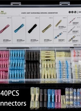 240Pcs/Set Waterproof insulated Heat Shrink Seal Butt Wire C