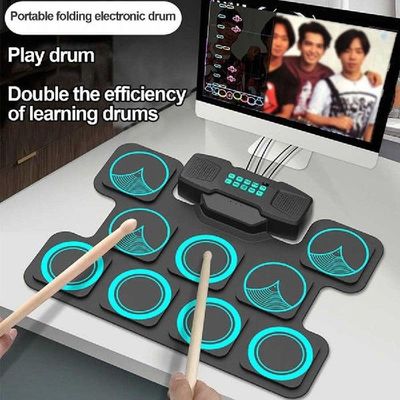 Roll Up Electronic Drum Roll Up Drum Space Saving for