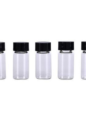 5Pcs/lot 5ML Lab Glass Vials Small Cute Bottles Clear Contai