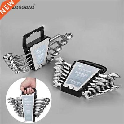 1Set Adjustable Spanner Open Double Head Fork Dual use Plum