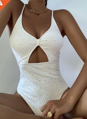 BKLD 2021 New Summer Beach Party Clubwear Solid Color One Pi