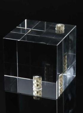 48mm Cube Quter Nut Glass Prism Shoot Interesting Effects