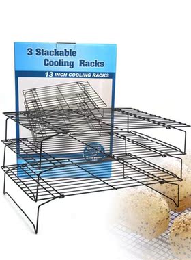 3-Tier Nonstick Cooling Rack Mesh Grid Baking Cookie Biscuit