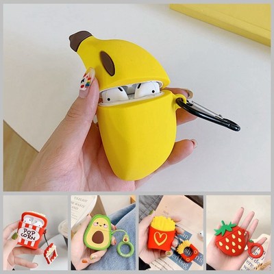 For AirPods 2 Case Cartoon Funny banana/Avocado Pattern Pro