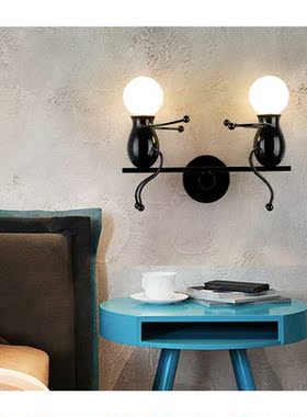 E27 Nordic Personality Robot Background Wall Light Creative