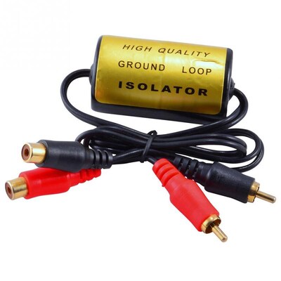 RCA Audio Noise Filter Suppressor Ground Loop Isolator for C