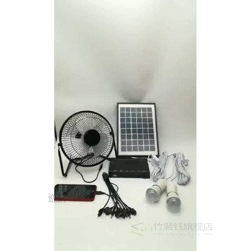 5W solar power lighting system kits 12V and 5V for LED bulb,