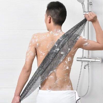 Men Bath Shower Towel Long Strip Back Scrub Rubbing Rub