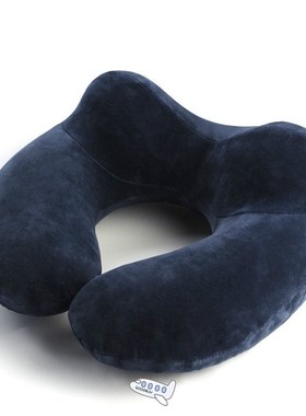 U-Shape Travel Pillow for Airplane Inflatable Neck Pillow Tr