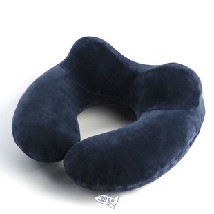 U-Shape Travel Pillow for Airplane Inflatable Neck Pillow Tr