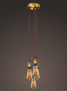 Vintage Chandelier Loft Spider Luster DIY E27 Adjustable Liv