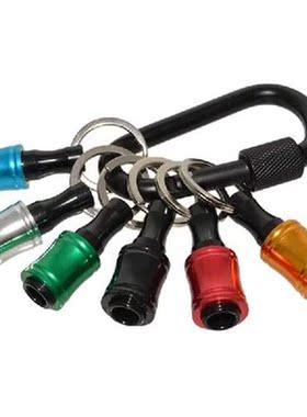 6 Pcs 1/4Inch Hex Shank Aluminum Alloy Screwdriver Bits