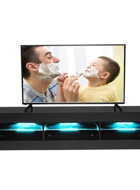 57 inch RGB TV Unit Cabinet With Glass Shelf Remote Control