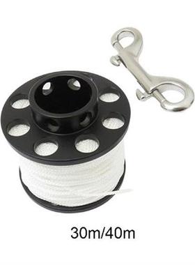 Diving Finger Reel with Double Ended Bolt Snap Clip Compact