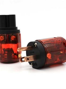 5 Pair P-046/C-046 Red Copper US version Power plug for aud