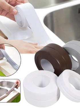 1 Roll PVC Material Kitchen Bathroom Wall Sealing Tape Water