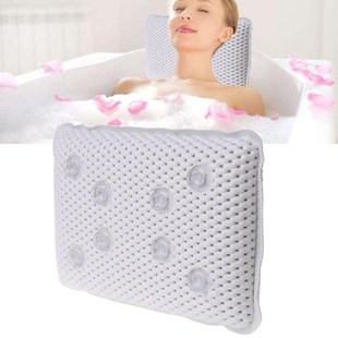 29x20cm Non-slip Bathtub Pillow Soft Bath SPA Headrest Water