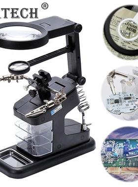 Welding Magnifying Glass LED Light Lens Auxiliary Loupe