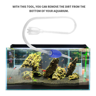 Hot Sale 1.4m Siphon Gravel Suction Pipe Filter Aquarium Fis