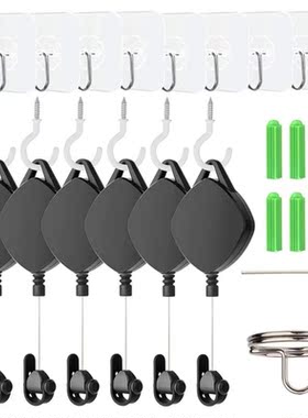 6-Piece Vr Cable Management System Retractable Ceiling Pulle