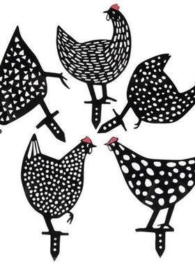 Garden Statue Exquisite Animal Stake Acrylic Sun-Proof 25cm