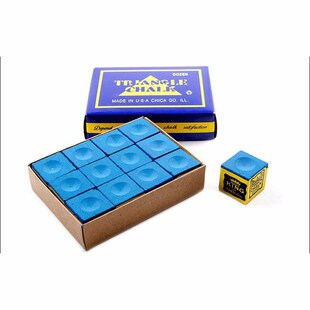 12pcs/set Pool Cue Tip Chalk Billiard Cue  No-slip Chalk Sno