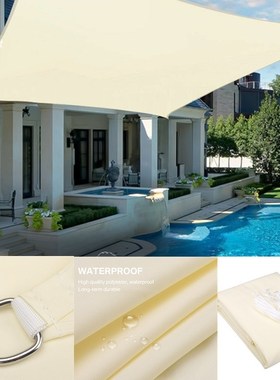 Waterproof Sun Shelter Sunshade Protection Shade Sail