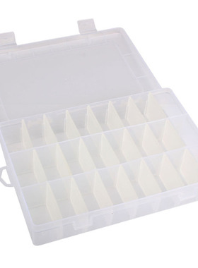 Undefined Adjustable 24 Compartment Plastic Storage Box