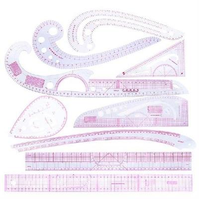 9pcs Sewing French Curve Ruler Measure Dressmaking Tailor Dr