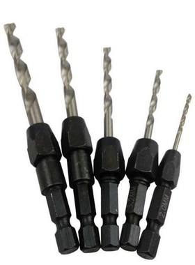 5pcs Quick Change Drill Bit Set Hex Shank Metric 2mm - 6mm T