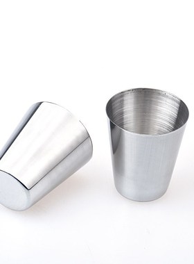 New 6 stainless steel cups bar wine glass drinking water te