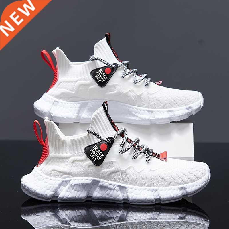 Outdoor Summer White Runing Shoes Fashion Ultralight Breatha