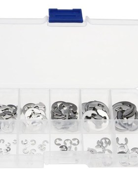 120pcs E-Clip Assortment Kit 304 Stainless Steel Retaining C