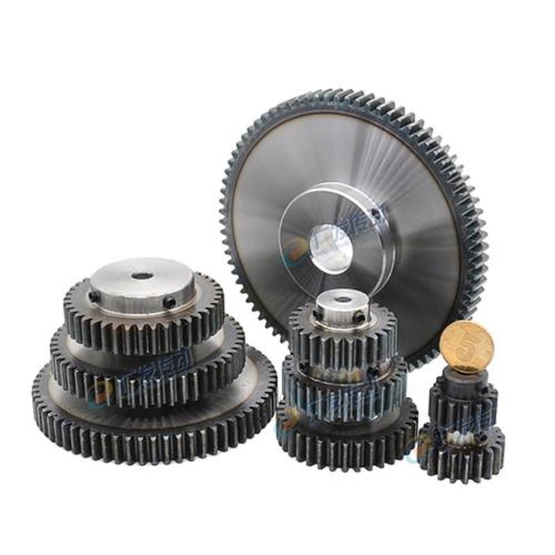 1PCS 1.5 Modulus 50 Teeth Spur Gear Motor Metal Convex Gear