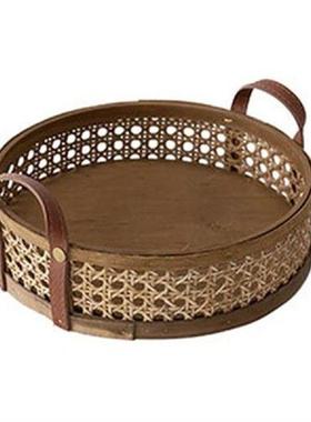 Weaving Boxes Home Desktop Organizer Tray Storage